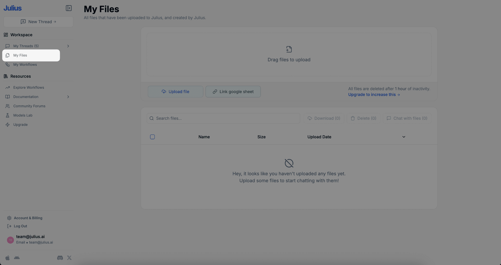 Linking a data source