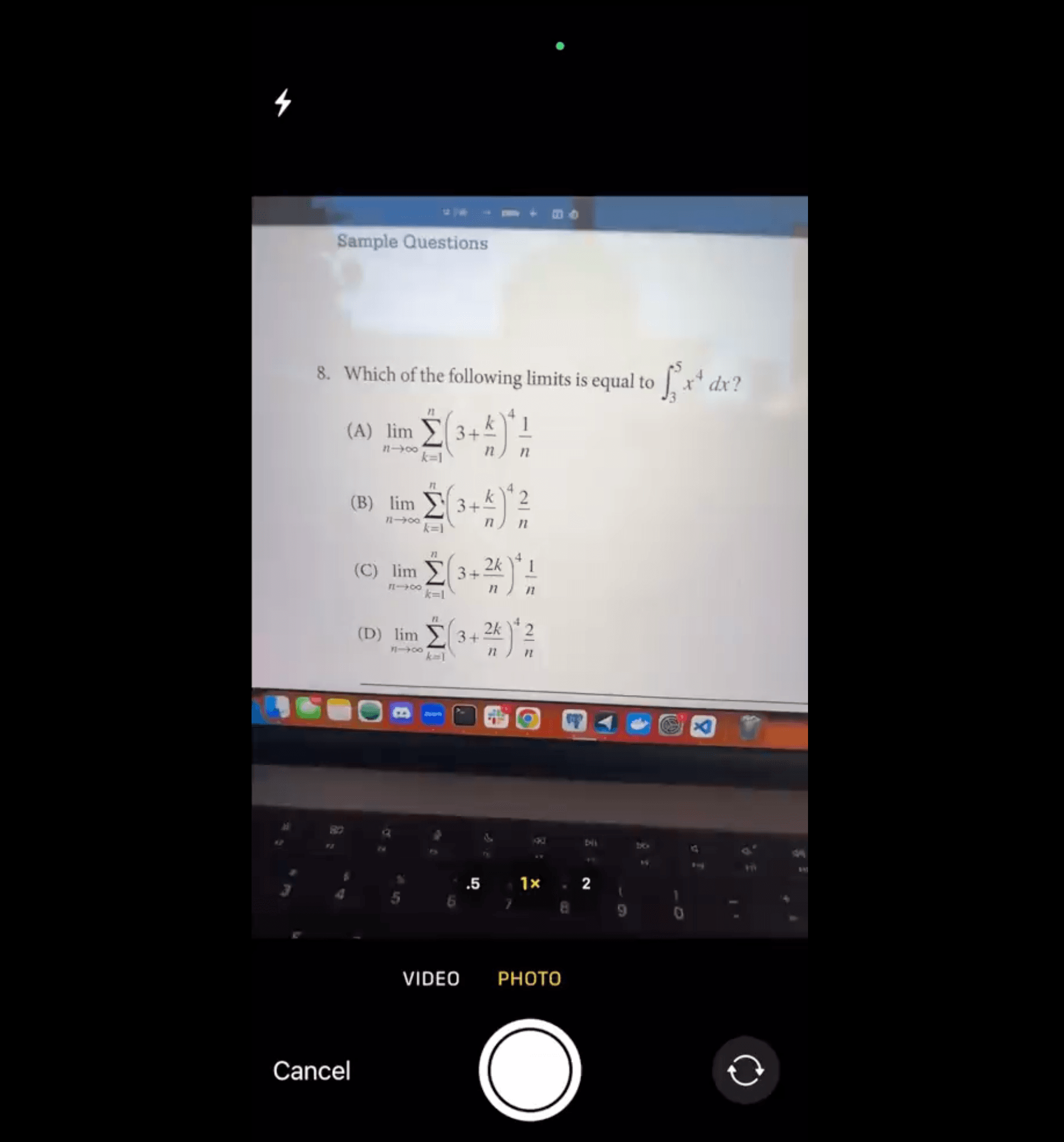 AI scanning and calculating algebra equation answer.